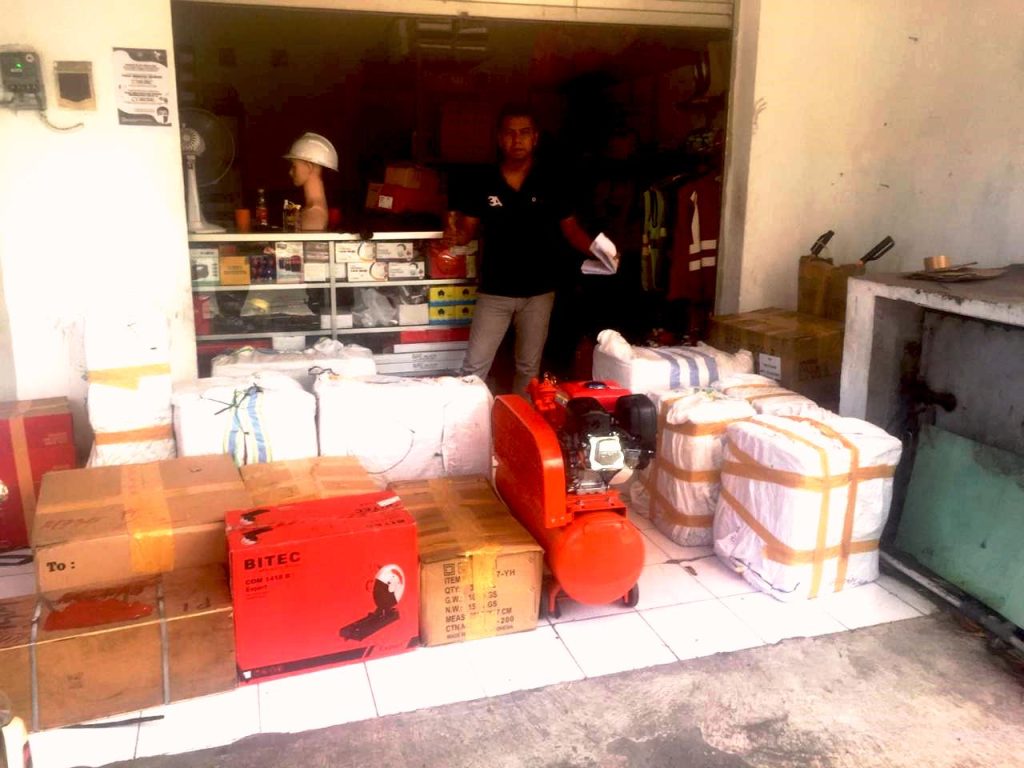 persiapan selesai untuk kirim ke hotel di mandalika lombok
